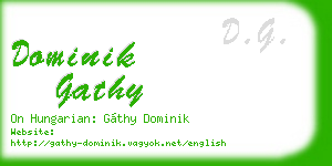 dominik gathy business card