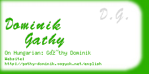 dominik gathy business card